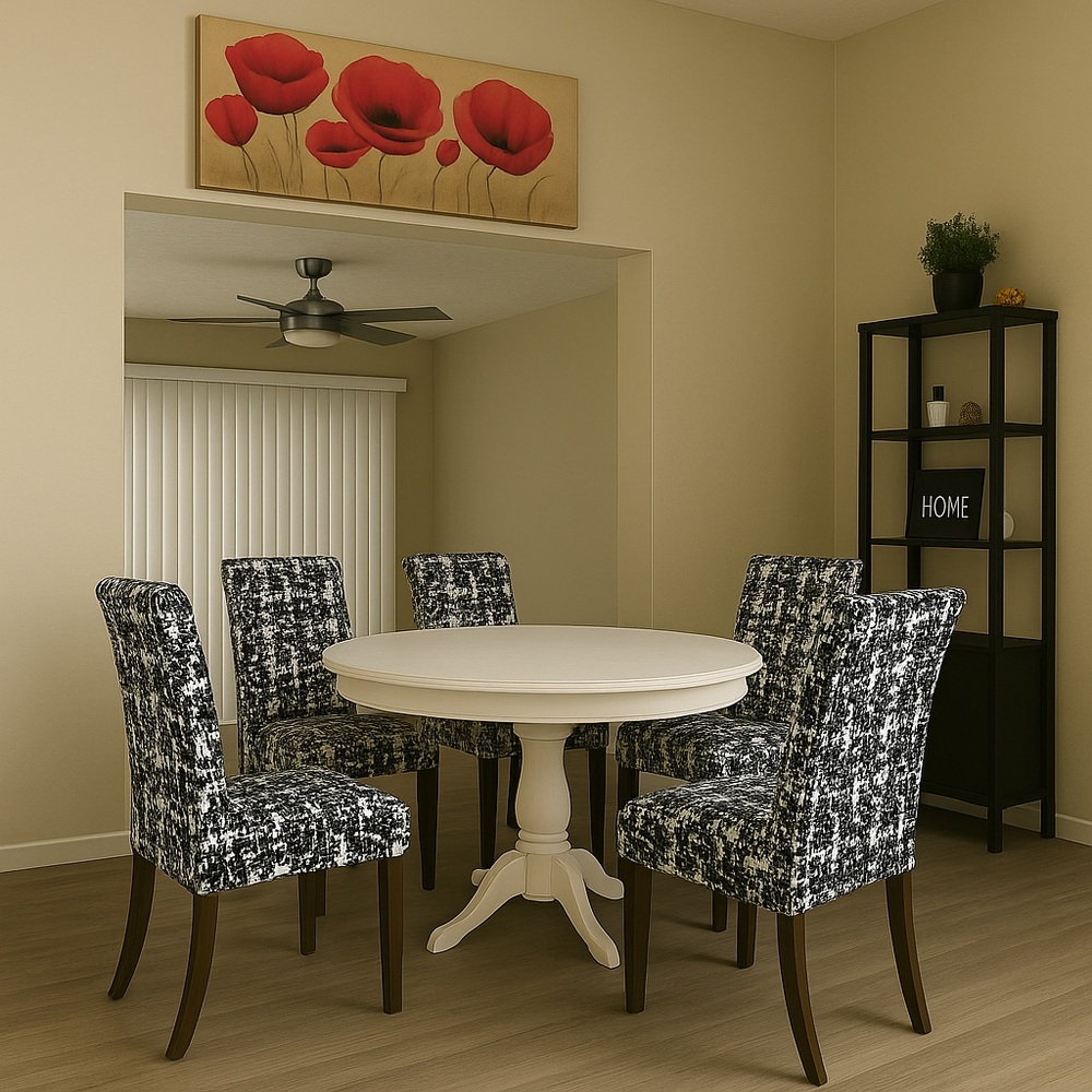 Slipcover - Black & White for Chair